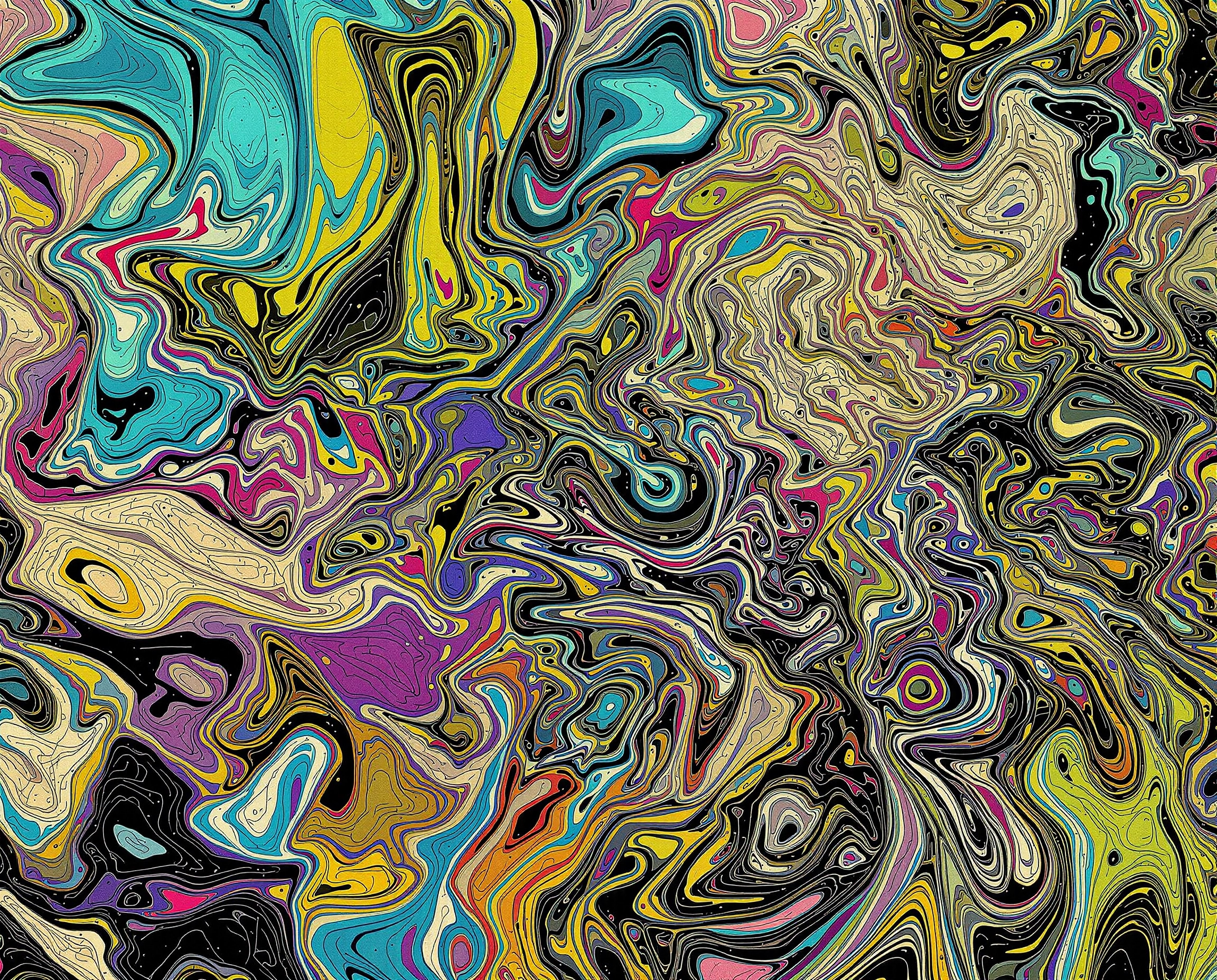 Thumbnail of swirling psychedelic pattern  - synthographic artwork by davidname.